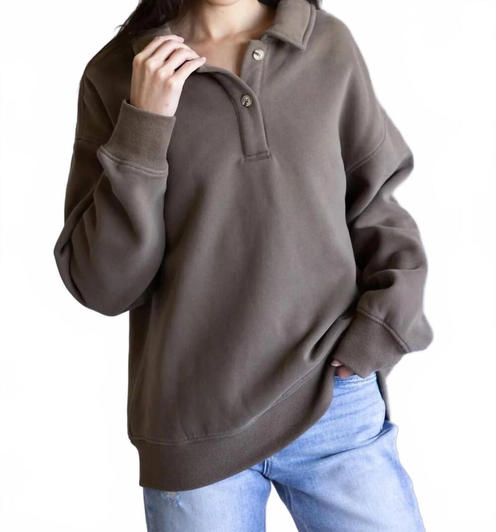 NEW THREAD & SUPPLY arizona sweatshirt in brown
